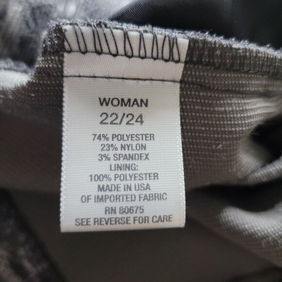 Dressbarn Silver Metallic Open Jacket Coat‎ Long Sleeve Womens Plus 22 24 - Picture 5 of 10